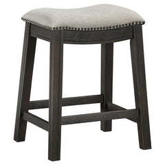Elliston 5-piece Rectangular Counter Height Dining Set Dark Grey and Beige - 121168-S5