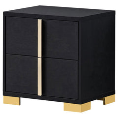 Marceline 2-drawer Nightstand Black - 222832
