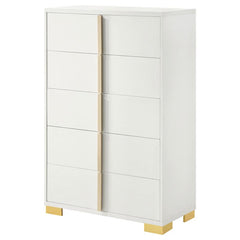 Marceline 5-drawer Bedroom Chest White - 222935
