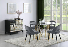 Lindsey Arched Back Upholstered Side Chairs Grey (Set of 2) - 192542