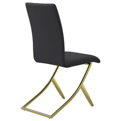 Carmelia Upholstered Side Chairs Black (Set of 4) - 105172