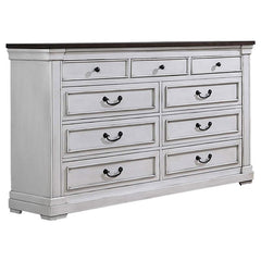 Hillcrest 5-piece Queen Bedroom Set Distressed White - 223351Q-S5