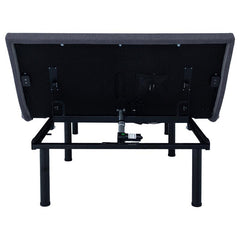 Negan Queen Adjustable Bed Base Grey and Black - 350132Q