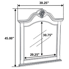 Cambridge Carved Dresser Mirror Cappuccino - 203194