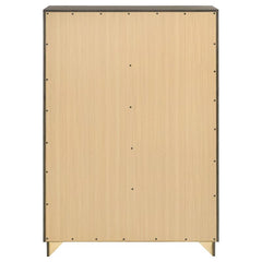 Janine 5-drawer Bedroom Chest Grey - 223555