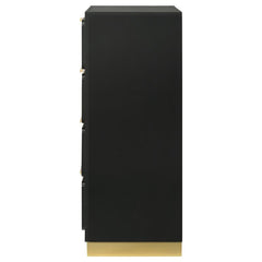 Caraway 4-drawer Bedroom Chest Black - 224785