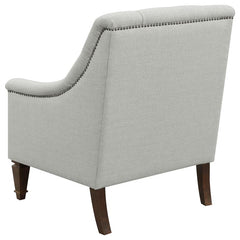 Avonlea Fabric Upholstered Sloped Arm Chair Grey Fabric - 505643