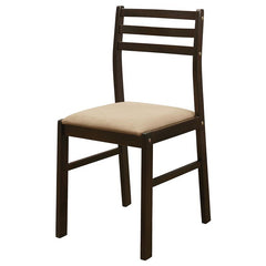Bucknell 3-piece Dining Set with Drop Leaf Cappuccino and Tan - 130005