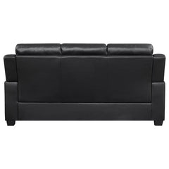 Finley 3-piece Upholstered Padded Arm Tufted Sofa Set Black - 506551-S3