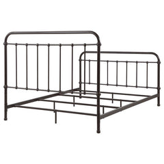 Livingston Metal Queen Open Frame Bed Dark Bronze - 300399Q