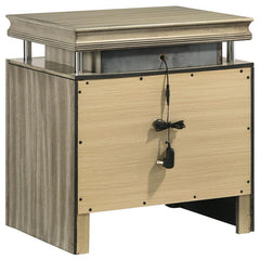Giselle 4-piece Eastern King Bedroom Set Rustic Beige - 224391KE-S4