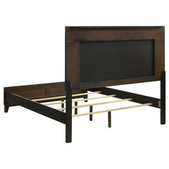 Valencia Wood Queen Panel Bed Black - 223041Q