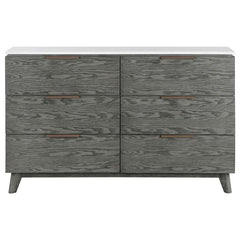 Nathan 6-drawer Dresser Grey - 224603