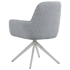 Abby 5-piece Dining Set White and Light Grey - 110321-S5