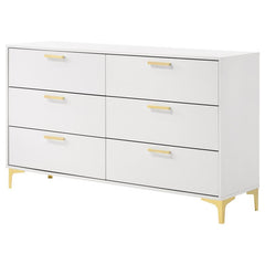 Kendall 6-drawer Dresser White - 224403