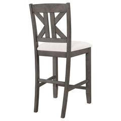 Athens Upholstered Seat Counter Height Stools Light Tan (Set of 2) - 109859