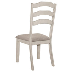 Ronnie 5-piece Starburst Dining Table Set Khaki and Rustic Cream - 108051-S5