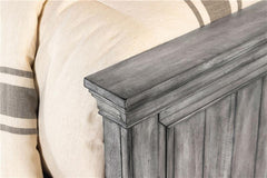 Avenue Wood Eastern King Panel Bed Weathered Grey - 224031KE