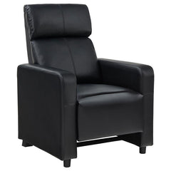 Toohey Upholstered Tufted Recliner Living Room Set Black - 600181-S3B
