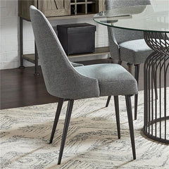 Alan Upholstered Dining Chairs Grey (Set of 2) - 190442