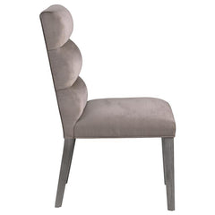Carla Upholstered Dining Side Chair Stone (Set of 2) - 106684