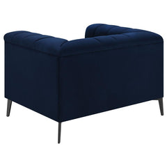 Chalet 3-piece Upholstered Tuxedo Arm Tufted Sofa Set Blue - 509211-S3