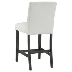 Alba Boucle Upholstered Counter Height Dining Chair White and Charcoal Grey (Set of 2) - 123119