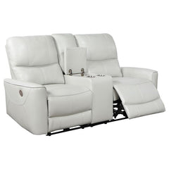 Greenfield 3-piece Power Reclining Sofa Set Ivory - 610261P-S3
