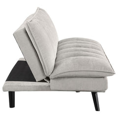 Laredo Upholstered Tufted Convertible Sofa Bed Light Grey - 360017
