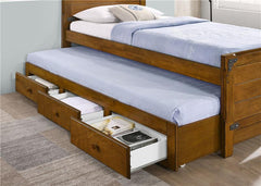 Granger Wood Twin Storage Captains Bed Rustic Honey - 461371T
