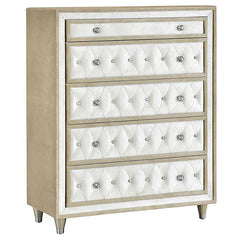 Antonella 5-piece California King Bedroom Set Ivory - 223521KW-S5
