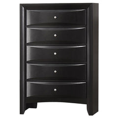Briana 5-piece Eastern King Bedroom Set Black - 202701KE-S5