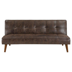Jenson Upholstered Tufted Convertible Sofa Bed Dark Coffee - 360237