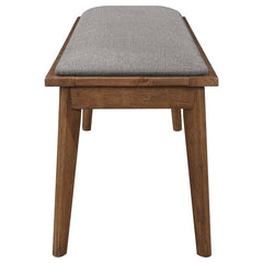 Alfredo Dining Room Set Natural Walnut and Grey - 108080-S6
