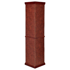 Appledale 6-shelf Corner Curio Display Cabinet Medium Brown - 3393