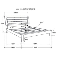 Serenity Wood Full Panel Bed Rich Merlot - 201971F