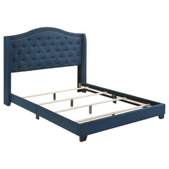 Sonoma Upholstered Full Wingback Bed Blue - 310071F