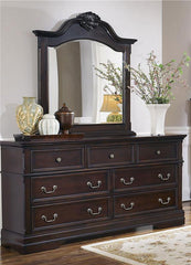 Cambridge 7-drawer Rectangular Dresser with Mirror Cappuccino - 203193M