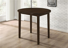 Bucknell 3-piece Dining Set with Drop Leaf Cappuccino and Tan - 130005