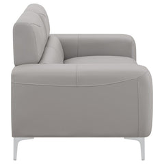 Glenmark Upholstered Track Arm Loveseat Taupe - 509732
