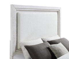 Marielle California King LED Panel Bed Distressed White - 224841KW