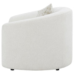 Rainn Boucle Upholstered Sloped Arm Accent Chair Latte - 509173