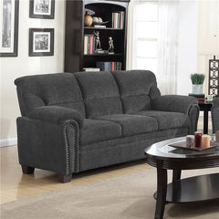 Clementine Upholstered Padded Arm Sofa Grey - 506574