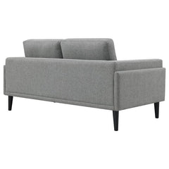 Rilynn Upholstered Track Arm Loveseat Grey - 509525