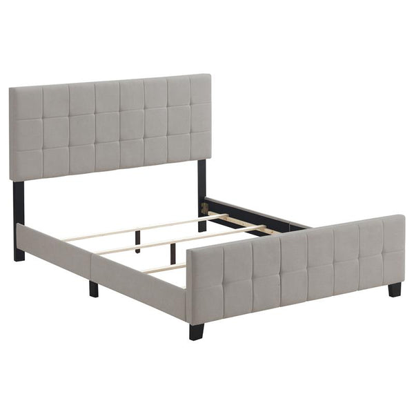 Fairfield Upholstered Eastern King Panel Bed Beige - 305952KE