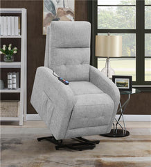 Howie Upholstered Power Lift Massage Chair Grey - 609402P