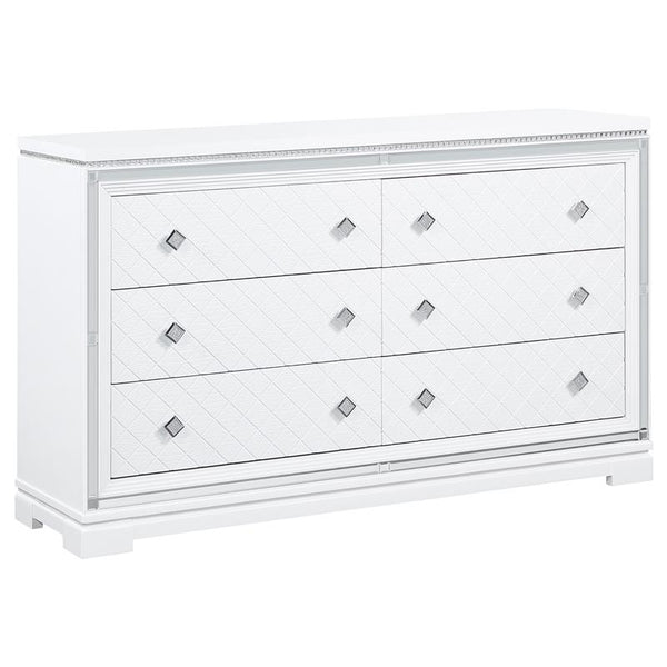Eleanor 6-drawer Dresser White - 223563