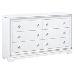 Eleanor 4-piece Eastern King Bedroom Set White - 223561KE-S4