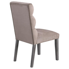 Carla Upholstered Dining Side Chair Stone (Set of 2) - 106684