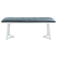Beaufort Upholstered Tufted Bench Dark Grey - 109453